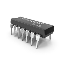 HD74LS08P Logic Gate Integrated Circuit PNG & PSD Images
