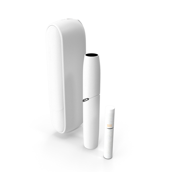 IQOS 3 DUO Electronic Cigarettes White Set PNG Images & PSDs