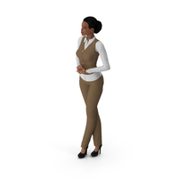 Light Skin Business Style Woman Standing Pose PNG & PSD Images