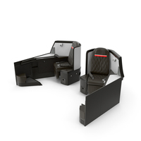 Airplane Business Class Seats Side PNG & PSD Images