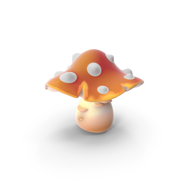 Cartoon Amanita Mushroom PNG & PSD Images