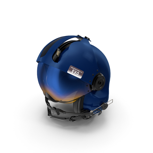 Evolution 252 Helicopter Helmet with Visor Cover PNG & PSD Images