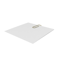 Gold Clip with Paper PNG & PSD Images