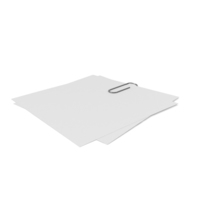 Silver Clip with Papers PNG & PSD Images
