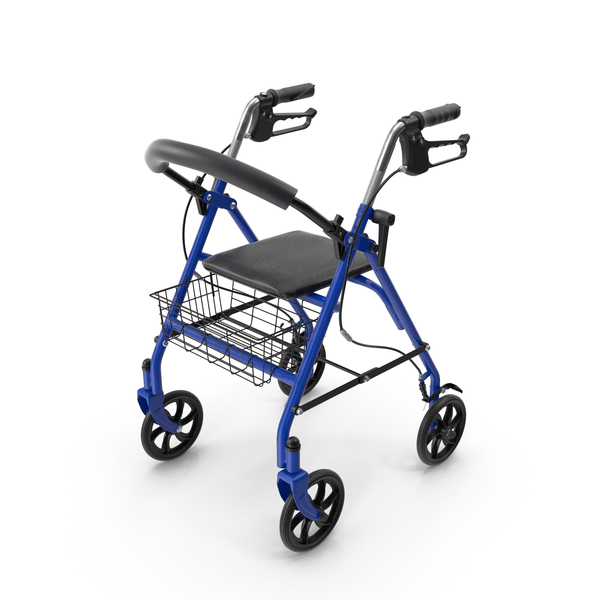 Medical Rolling Walker with Seat PNG & PSD Images