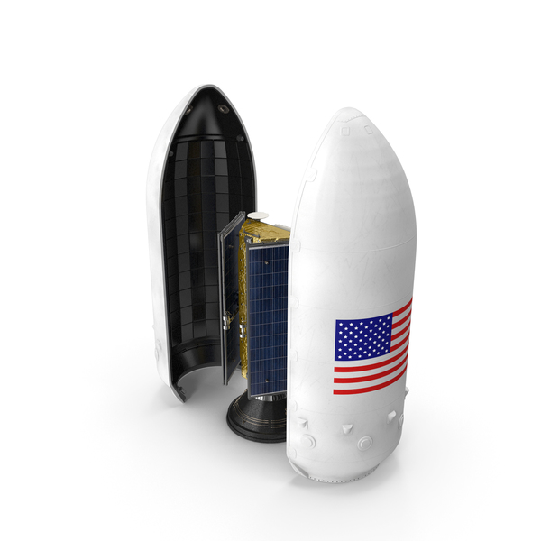 Payload Fairing with Communications Satellite PNG & PSD Images