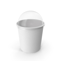 Paper Food Cup with Clear Lid for Dessert 16 Oz 450 ml PNG & PSD Images