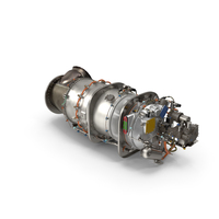 Pratt and Whitney PT6C Turboshaft Engine PNG & PSD Images