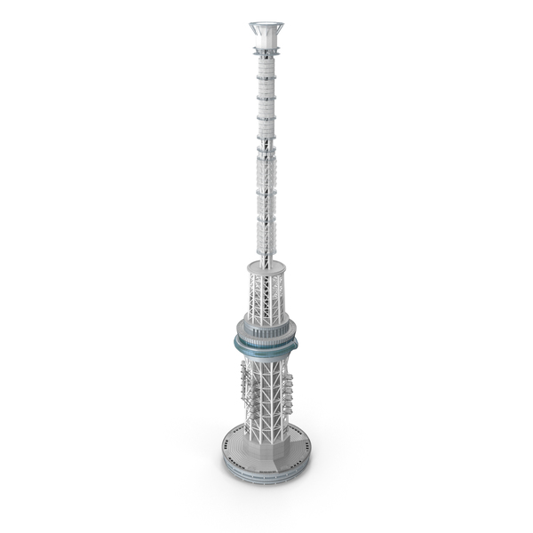 Spire and Antenna System PNG & PSD Images