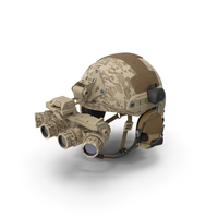 Tactical Helmet Digital Camo With Fur PNG & PSD Images