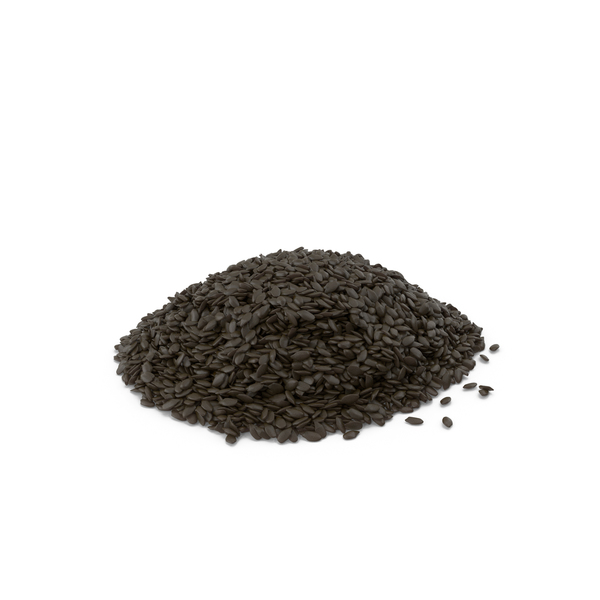 Pile of Black Sesame Seeds PNG & PSD Images