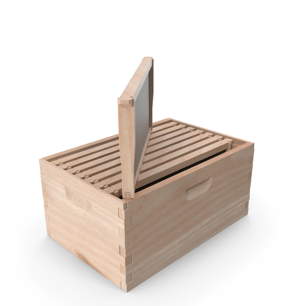 Wooden Honey Bee Box PNG & PSD Images