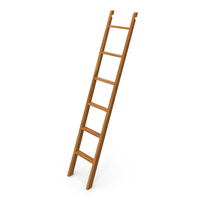 Wooden Library Ladder PNG & PSD Images