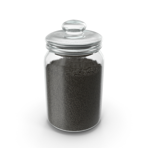 Jar with Black Sesame Seeds PNG & PSD Images
