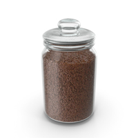 Jar With Flax Seeds PNG & PSD Images