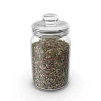 Jar With Mixed Healthy Seeds PNG & PSD Images
