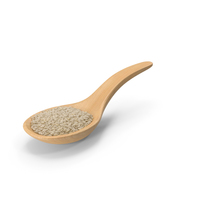 Wooden Spoon with Sesame Seeds PNG & PSD Images