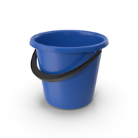 Plastic Bucket Blue PNG & PSD Images