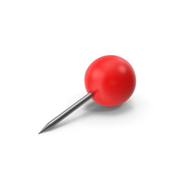 Push Pin Sphere Red PNG & PSD Images