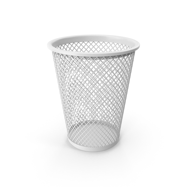 White Waste Basket PNG & PSD Images