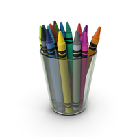 Crayons In Glass Cup PNG & PSD Images