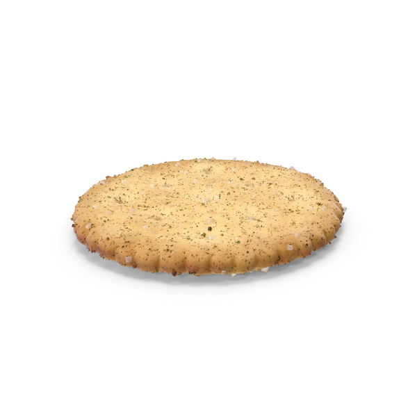 Circular Cracker with Seasoning PNG & PSD Images