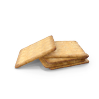 Small Pile of Square Crackers PNG & PSD Images