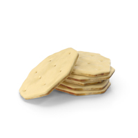 Small Pile of White Chocolate Covered Octagon Crackers PNG & PSD Images