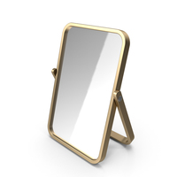 Gold Double Sided Makeup Mirror PNG & PSD Images