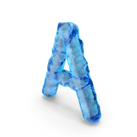 Ice Alphabet Letter A PNG & PSD Images
