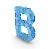 Ice Alphabet Letter B PNG & PSD Images