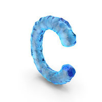Ice Alphabet Letter C PNG & PSD Images