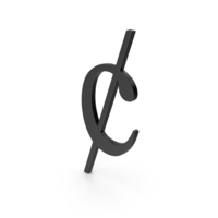 Black Symbol Cent PNG & PSD Images