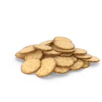 Pile of Circular Crackers PNG & PSD Images