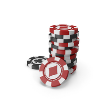 Red and Black Chips for Casino PNG & PSD Images