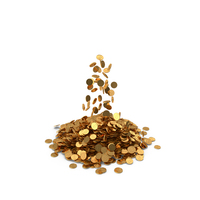 Pile of Gold coins Bitcoin PNG & PSD Images