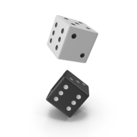 Black and White Dice PNG & PSD Images