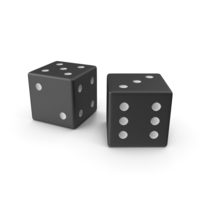 Black Playing Dice PNG & PSD Images