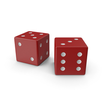 Red Playing Dice PNG & PSD Images