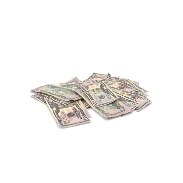50 Dollars Pile PNG & PSD Images
