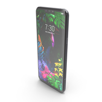 LG G8 ThinQ Platinum Gray PNG & PSD Images