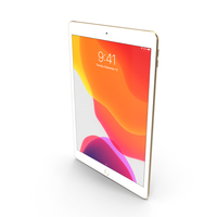 Apple iPad 7 10.2 2019 Gold PNG & PSD Images