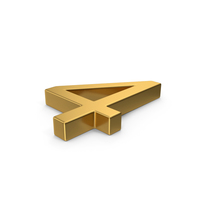 Number 4 Gold PNG & PSD Images