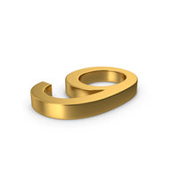 Number 9 Gold PNG & PSD Images