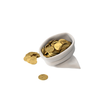 Bag of Gold Coins PNG & PSD Images