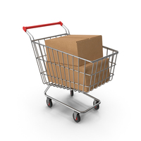 Shopping Cart with Boxes PNG & PSD Images
