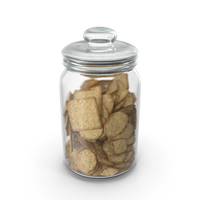 Jar with Mixed crackers PNG & PSD Images