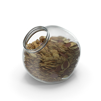 Spherical Jar with Chocolate Covered Crackers PNG & PSD Images