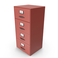 Filing Cabinet Drawer Red PNG & PSD Images