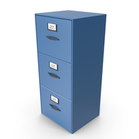 Filing Cabinet Drawer Blue PNG & PSD Images
